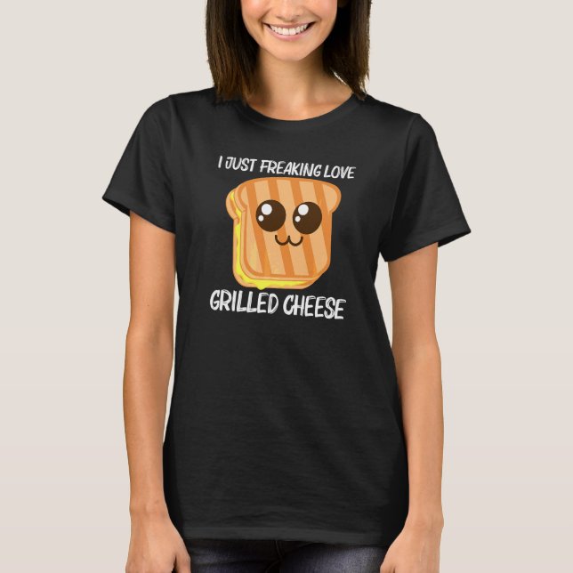 Söt Grillad Ost För Män Kvinnor Röst Bröd T Shirt (Framsida)