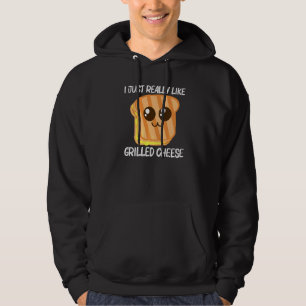 Söt Grillad Ost För Män Kvinnor Toast Bröd Hoodie