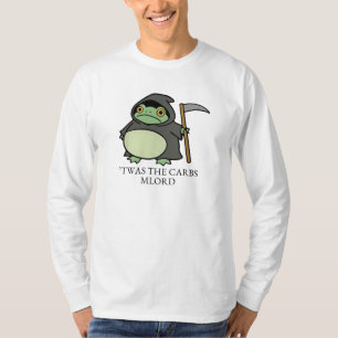 Söt Grim Reaper Groda – Det Var Kolhydraterna Min T Shirt