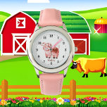 Söt gris älskare lägg till namn armbandsur<br><div class="desc">Söta gris älskare lägg till namn Watch</div>
