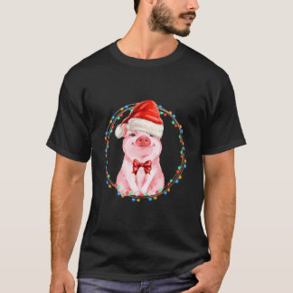 Söt Gris Med Tomtegris T Shirt