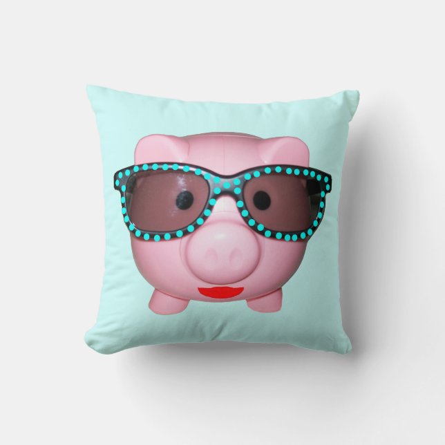 Söt Gris Pillow Kudde (Framsida)
