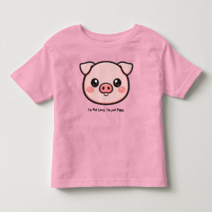 Söt gris t-shirt rolig oink-citat kawaii smågris
