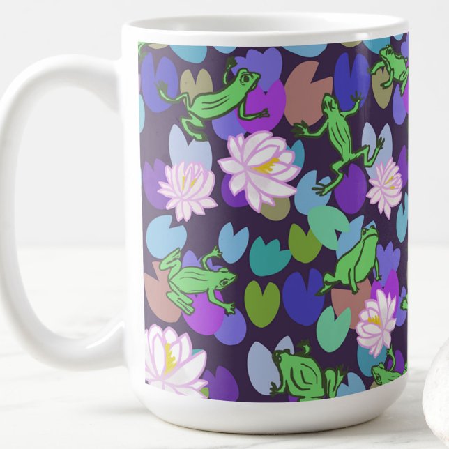 Söt grod konst trendig grodyta estetik kaffemugg (Skapare uppladdad)