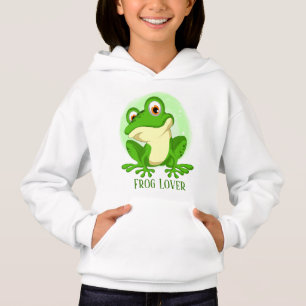 Söt groda älskare add namn Hoodie T Shirt