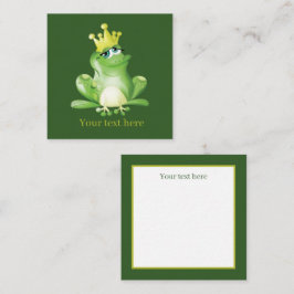 Söt groda älskare lägger till kännande Note Card Anteckningskort