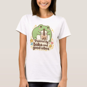 Söt GRODA dricker bubbel-te, boba-te T Shirt