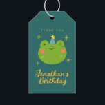 Söt groda födelsedags tack gåva presentetikett<br><div class="desc">Söt groda födelsedags tack gåva etiketter</div>