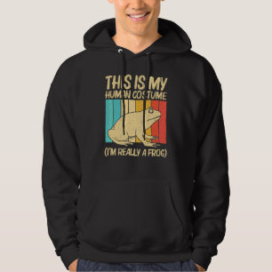 Söt Groda För Män Kvinnor Padda Fångare Husdjur Dj Hoodie
