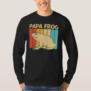 Söt groda för män pojkar paddor fångare husdjur dj t shirt