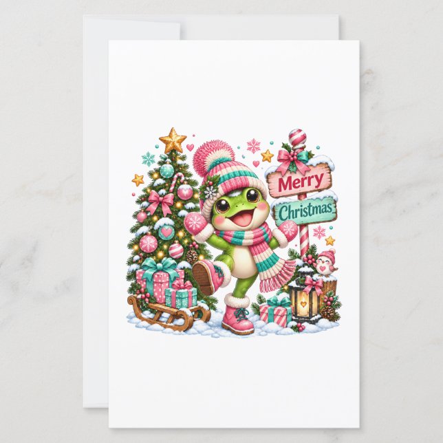 Söt Groda God Jul (Framsida)
