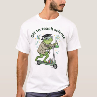Söt Groda Lärare Vetenskap Humor Klassrum Förnöjel T Shirt