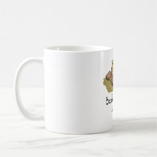 Söt Groda Läsning - Böcker Är Min Terapi Kaffemugg