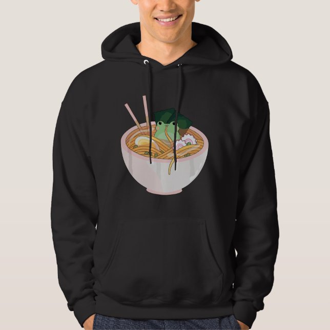 Söt Groda Ramen  Hoodie (Framsida)