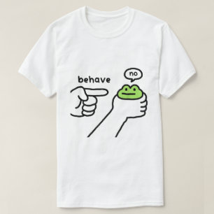 Söt Groda Utegår Inte Meme T Shirt