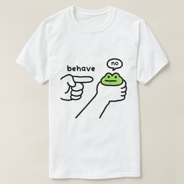Söt Groda Utegår Inte Meme T Shirt (Design framsida)
