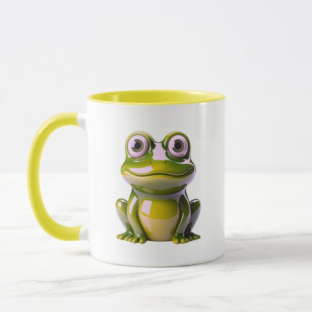 Söt grodillustration mugg (Vänster)