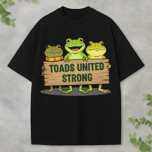 Söt Grodlag med Träskylt T Shirt