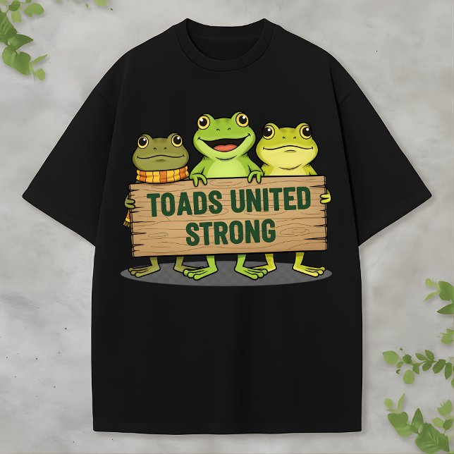 Söt Grodlag med Träskylt T Shirt (Skapare uppladdad)
