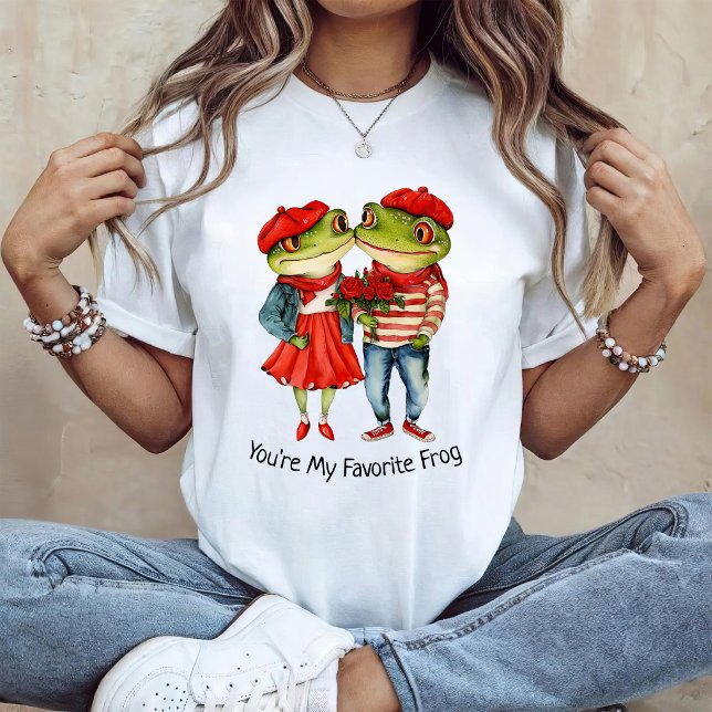 Söt grodparet t shirt (Skapare uppladdad)