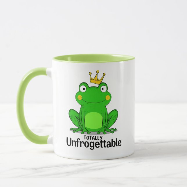 Söt grodprins med krona mugg (Vänster)