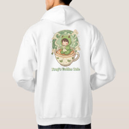 Söt Grodyngel Kaffe Berättelse Design Hoodie