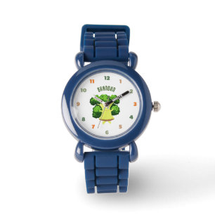 Söt grön broccoli armbandsur