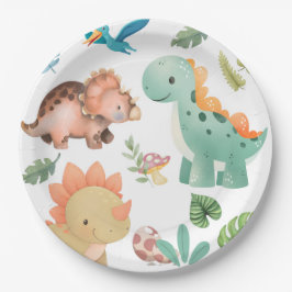 Söt grön dinosaurie