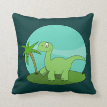 Söt Grön Dinosaurie