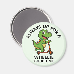 Söt Grön Dinosaurie Magnet