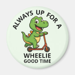 Söt Grön Dinosaurie Magnet