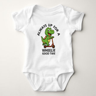 Söt Grön Dinosaurie  T Shirt