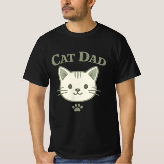 Söt, grön kattröja för pappor med estetisk kawaii- t shirt