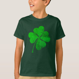 Söt grön lycklig 4 blad Klöver St. Patrick's Day T Shirt