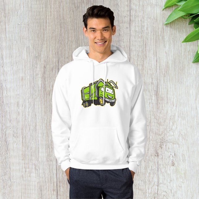 Söt grön sopbil hoodie (Skapare uppladdad)