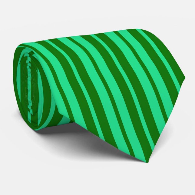 Söt grön stilren randig mönsterdesign  slips (Skapare uppladdad)