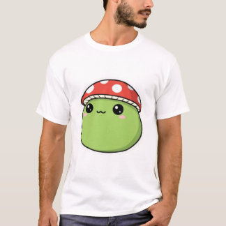 Söt grön svamp t shirt