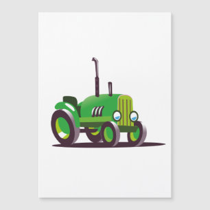 Söt grön traktor
