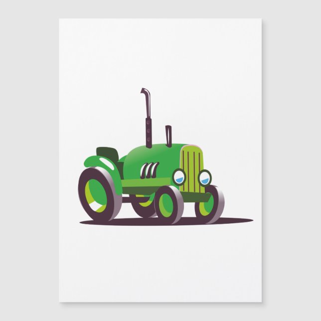 Söt grön traktor (Framsida)