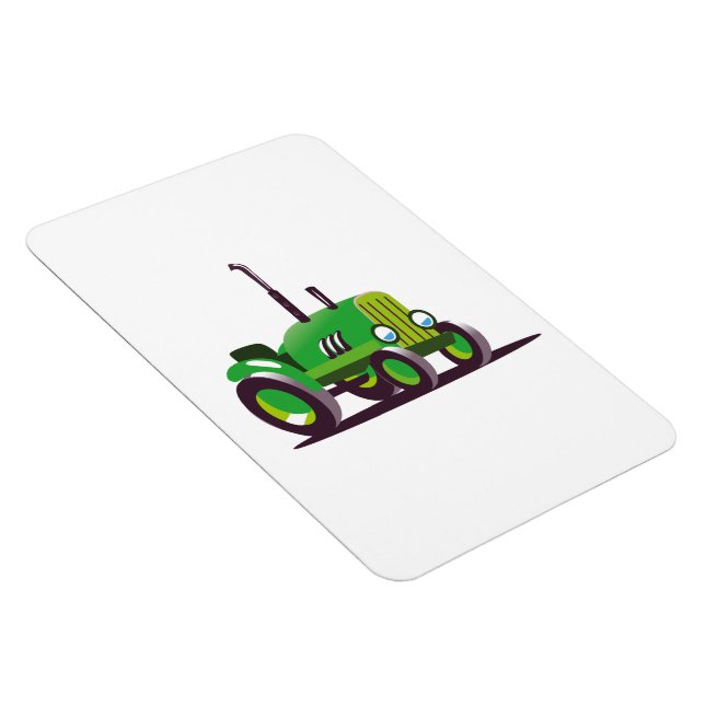 Söt grön traktor magnet (Högersidan)