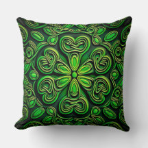 SÖT GRÖNT & GULD IRISH CELTIC KNOTS
