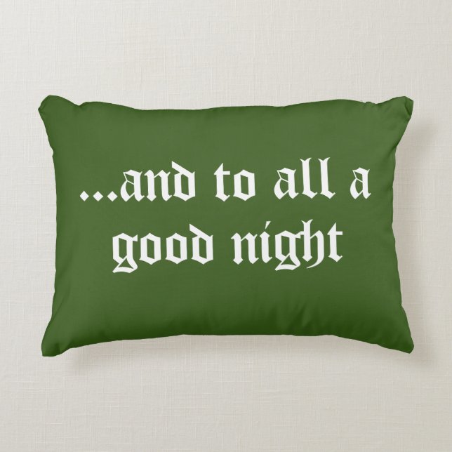 Söt grönt Juldepåkudde Prydnadskudde (Framsidan)