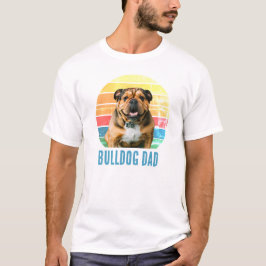Söt Grungy Vintage Distressed Bulldog eller Din Hu T Shirt