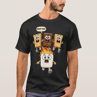 Söt gruppsumme Marmallow lägereld Smores Rolig T Shirt
