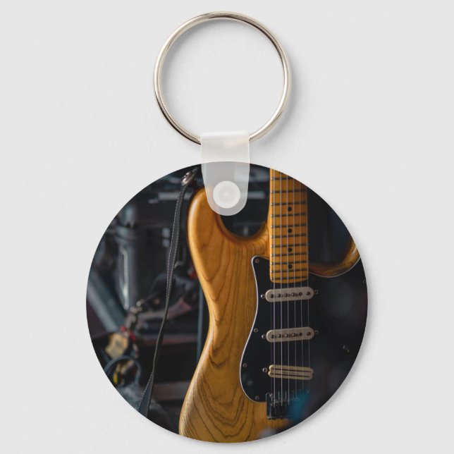 Söt Guitar Nyckelring (Framsida)