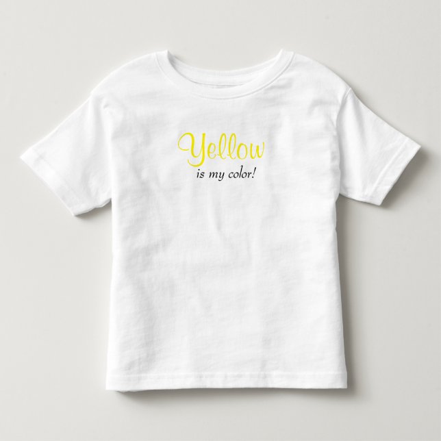 Söt Gul Är Min Färg T Shirt (Framsida)