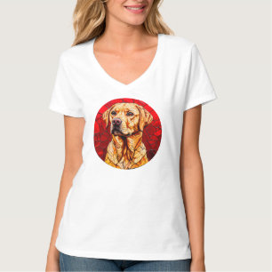 Söt gul labrador t shirt
