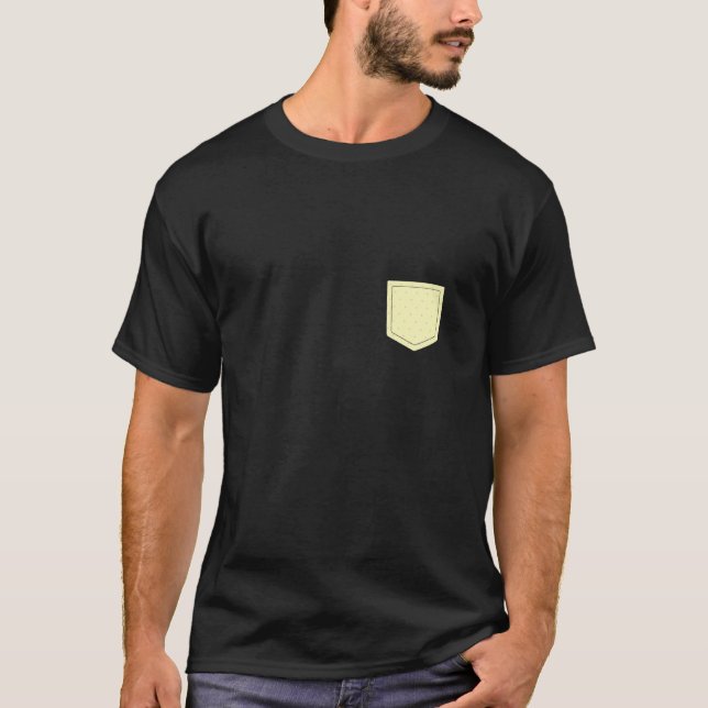 Söt Gul Rosa Liten Prick Minimalistisk Estetik T Shirt (Framsida)