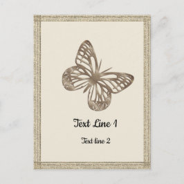 Söt Guld Butterflies Tack Party Baby Vykort