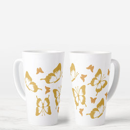 Söt Guld Butterflies Vår Tema
